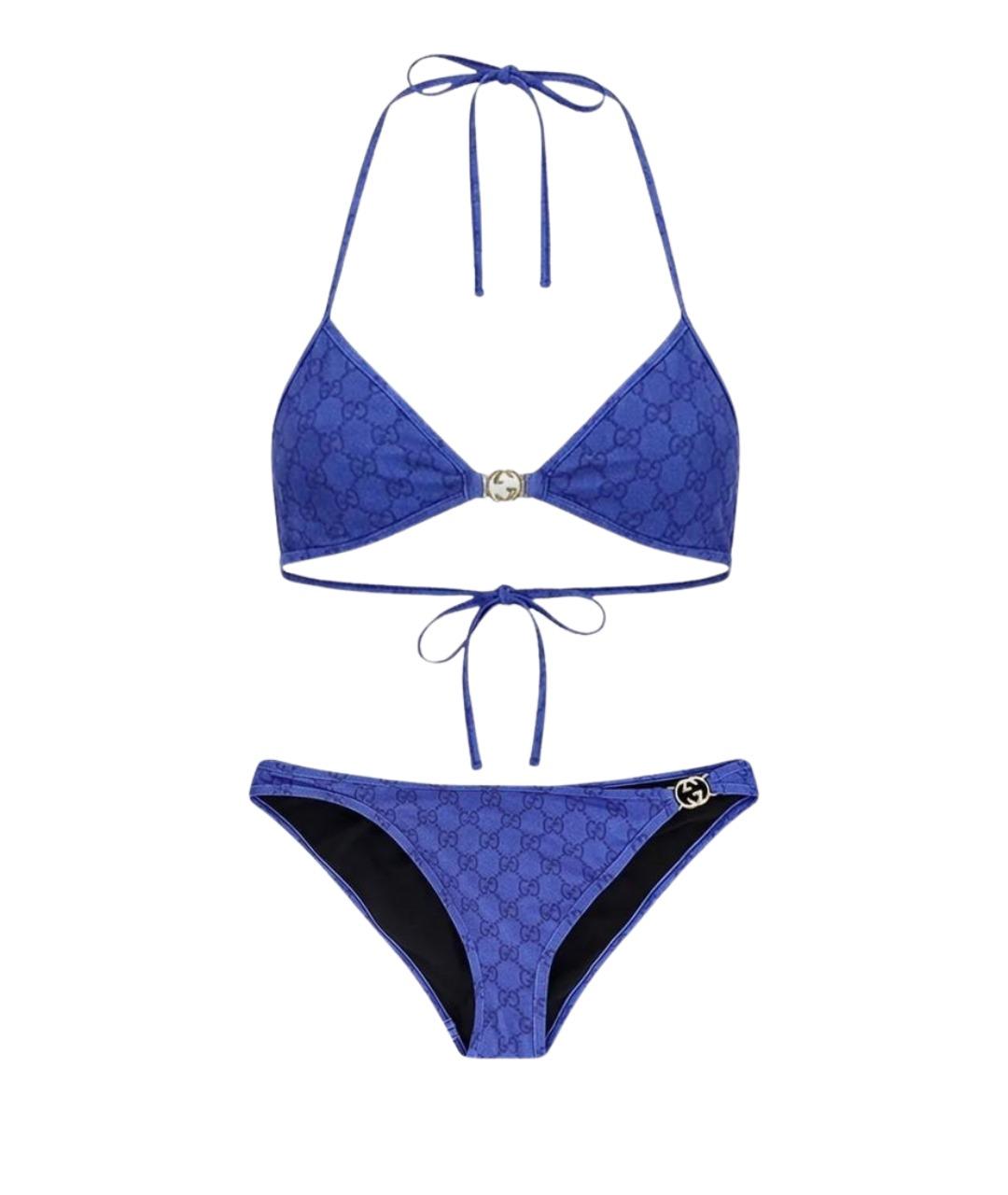 GUCCI Синий полиамидовый купальник, фото 1