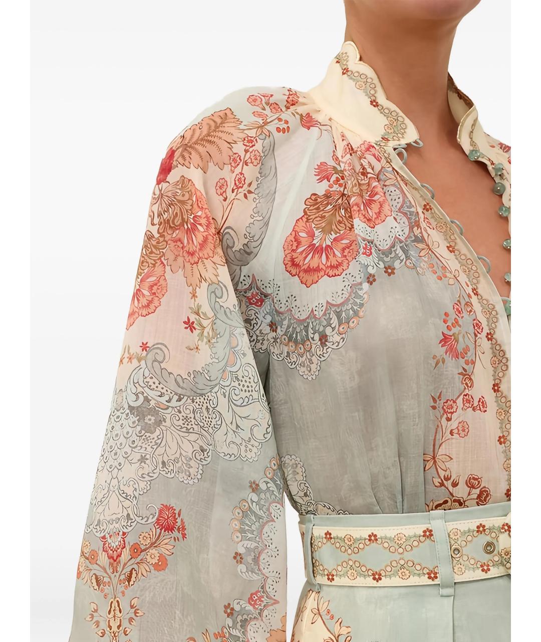 ZIMMERMANN Мульти хлопковая рубашка, фото 5