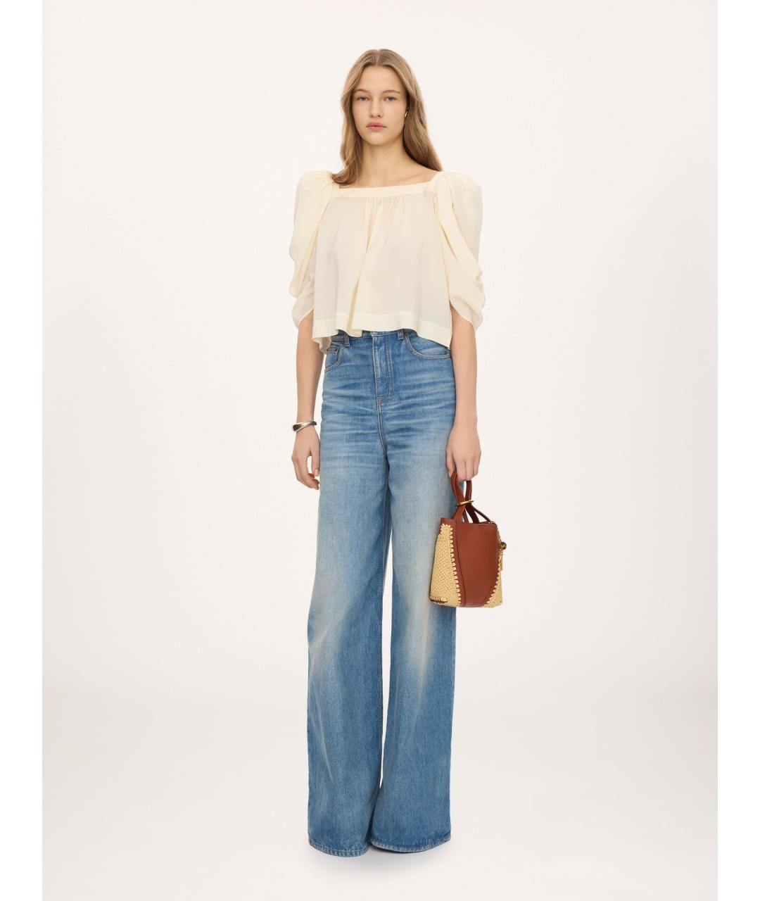 CHLOE Коричневая пелетеная сумка тоут, фото 6