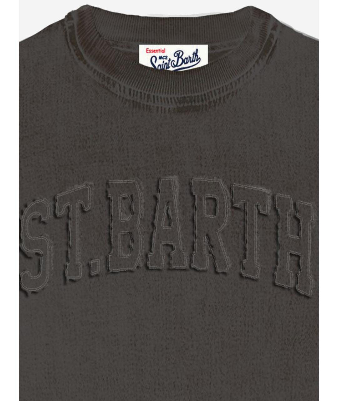 MC2 SAINT BARTH Серый хлопковый джемпер / свитер, фото 3