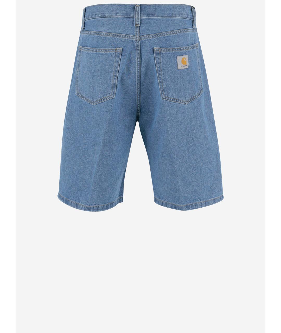 CARHARTT WIP Синие хлопковые шорты, фото 2