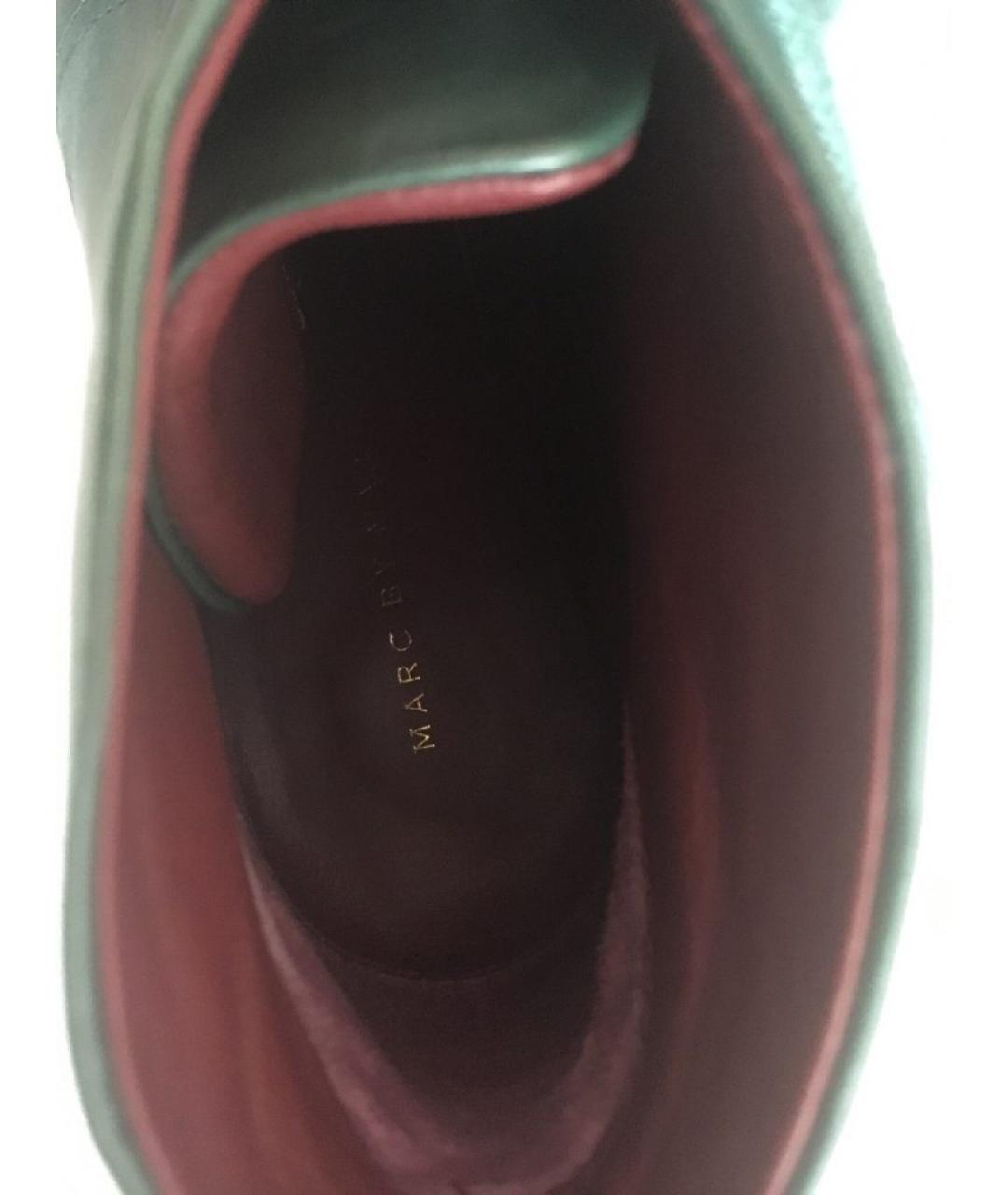 MARC BY MARC JACOBS Зеленые кожаные ботильоны, фото 7