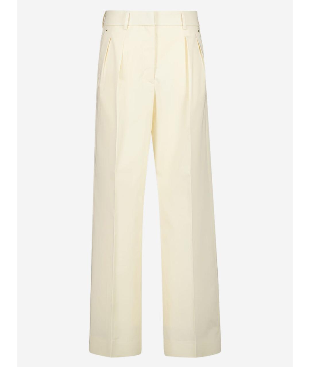 MONCLER Бежевые прямые брюки, фото 4