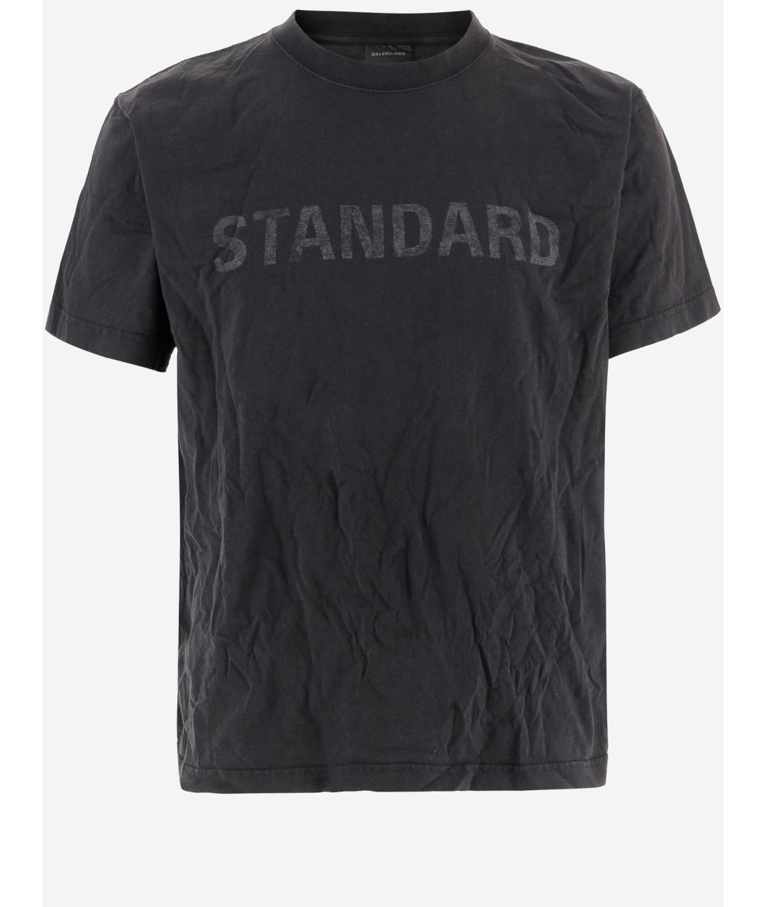 BALENCIAGA Черная футболка, фото 4