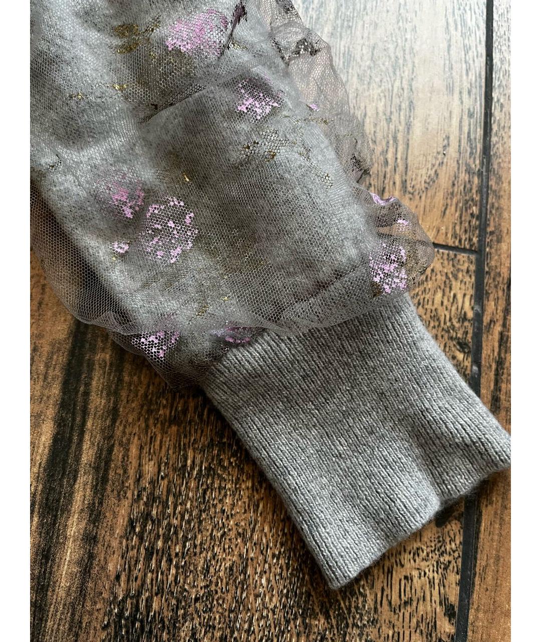 BLUMARINE Серый шерстяной джемпер / свитер, фото 7