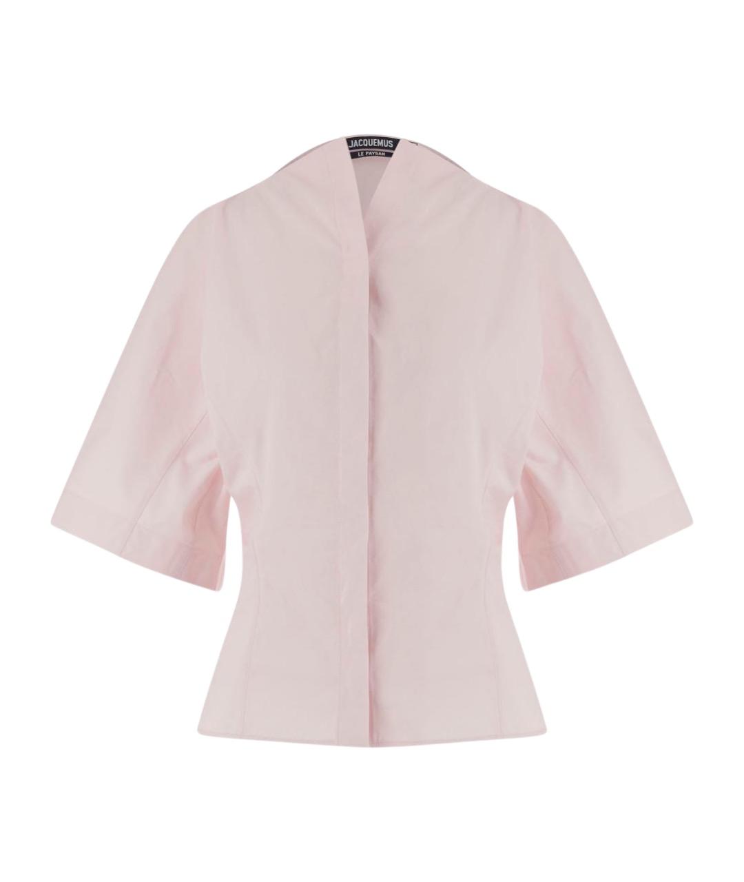 JACQUEMUS Розовая рубашка, фото 1