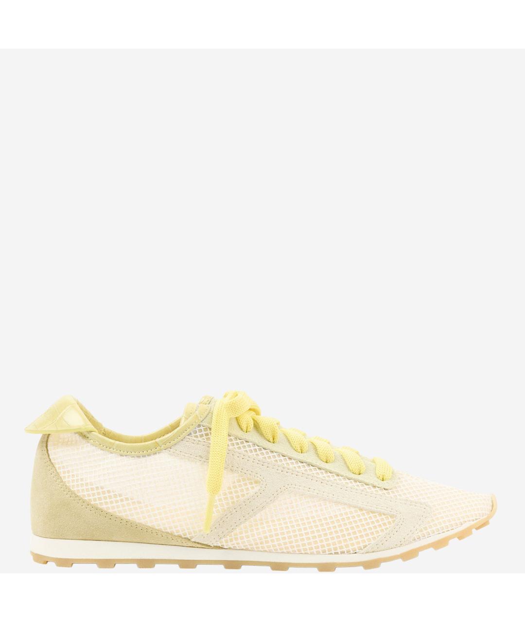 JACQUEMUS Желтые текстильные кроссовки, фото 5