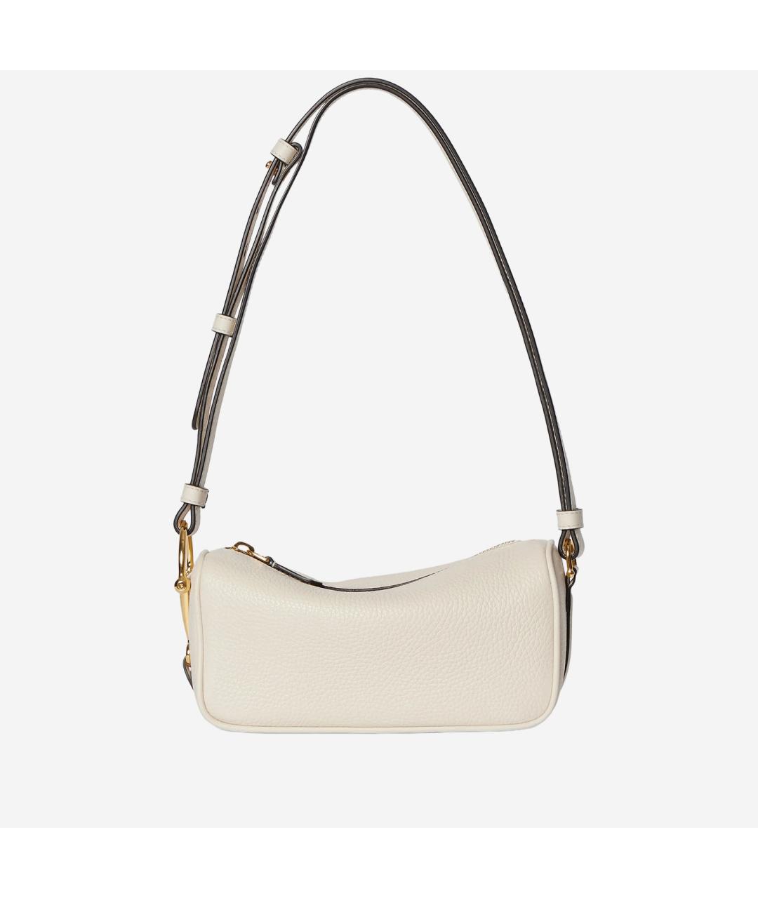 GUCCI Бежевая кожаная сумка через плечо, фото 5