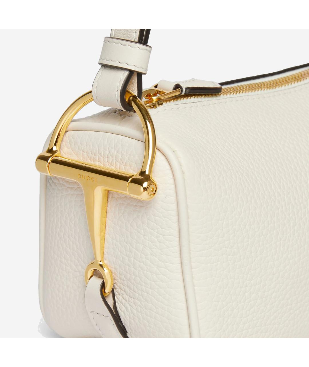 GUCCI Бежевая кожаная сумка через плечо, фото 4