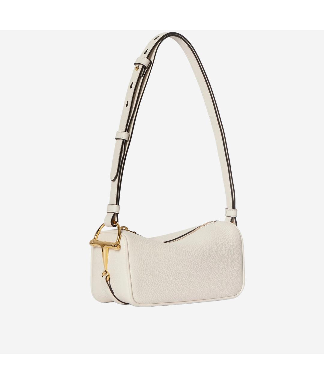 GUCCI Бежевая кожаная сумка через плечо, фото 2