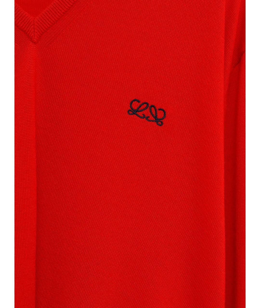 LOEWE Красный шерстяной джемпер / свитер, фото 3