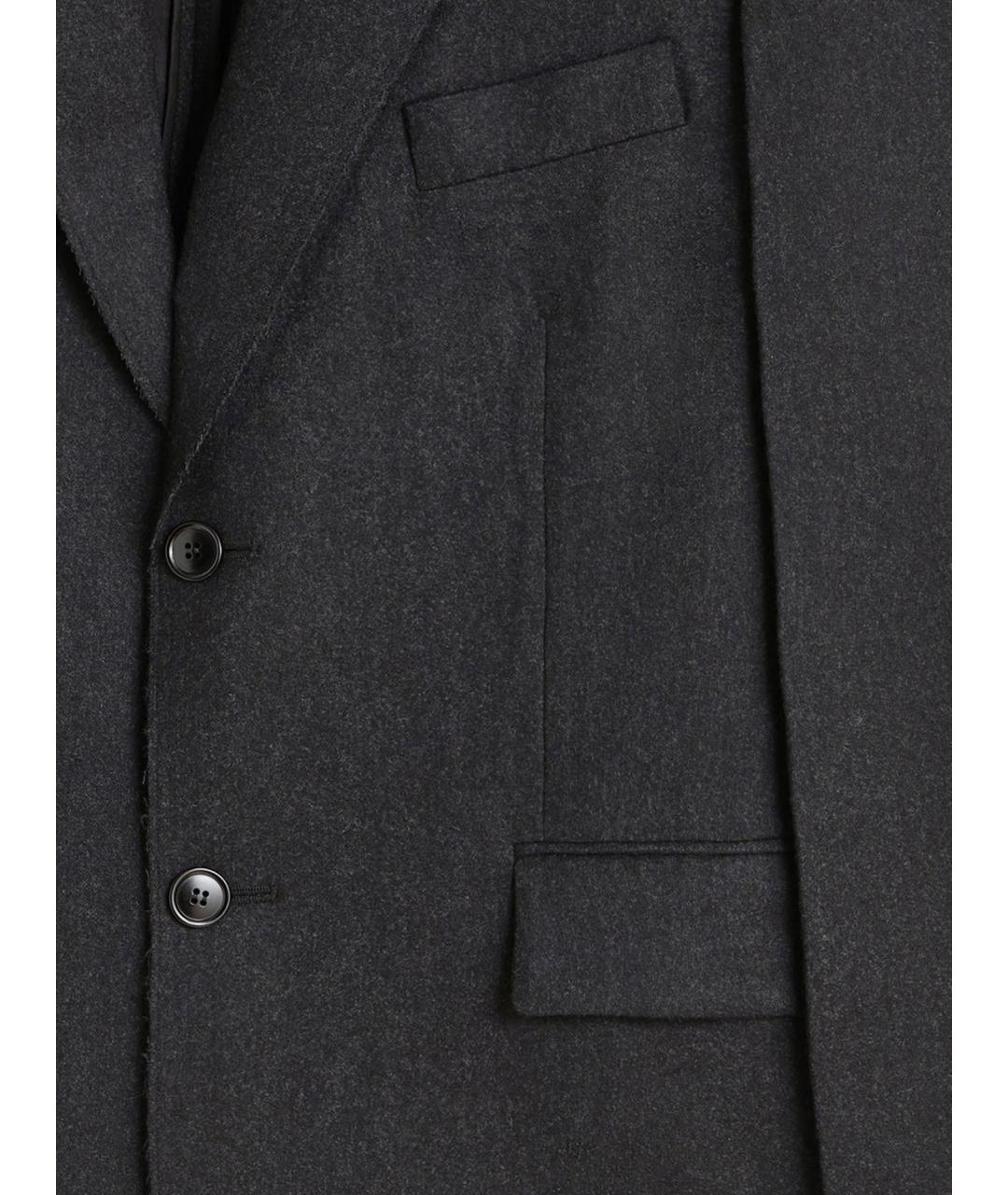 PHOEBE PHILO Серый шерстяной жакет/пиджак, фото 3