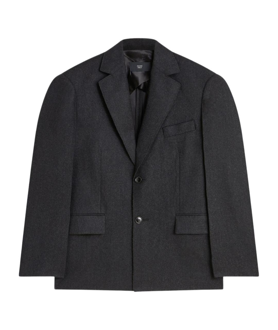 PHOEBE PHILO Серый шерстяной жакет/пиджак, фото 1