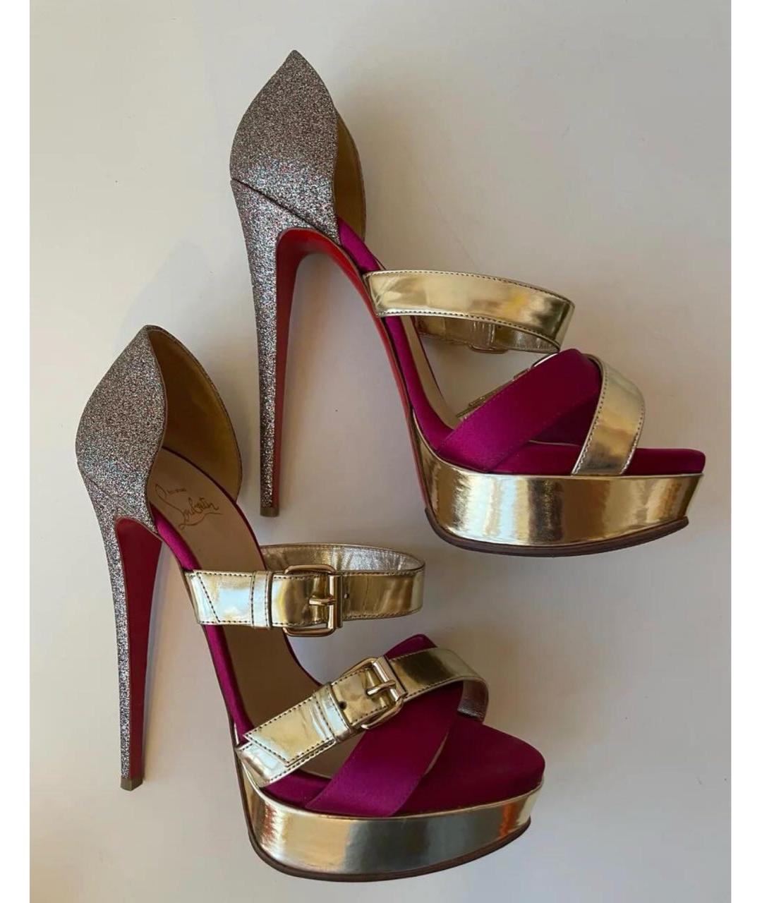 CHRISTIAN LOUBOUTIN Мульти босоножки, фото 9