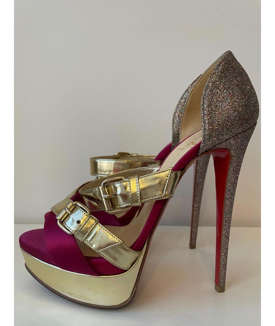 CHRISTIAN LOUBOUTIN Мульти босоножки, фото 2