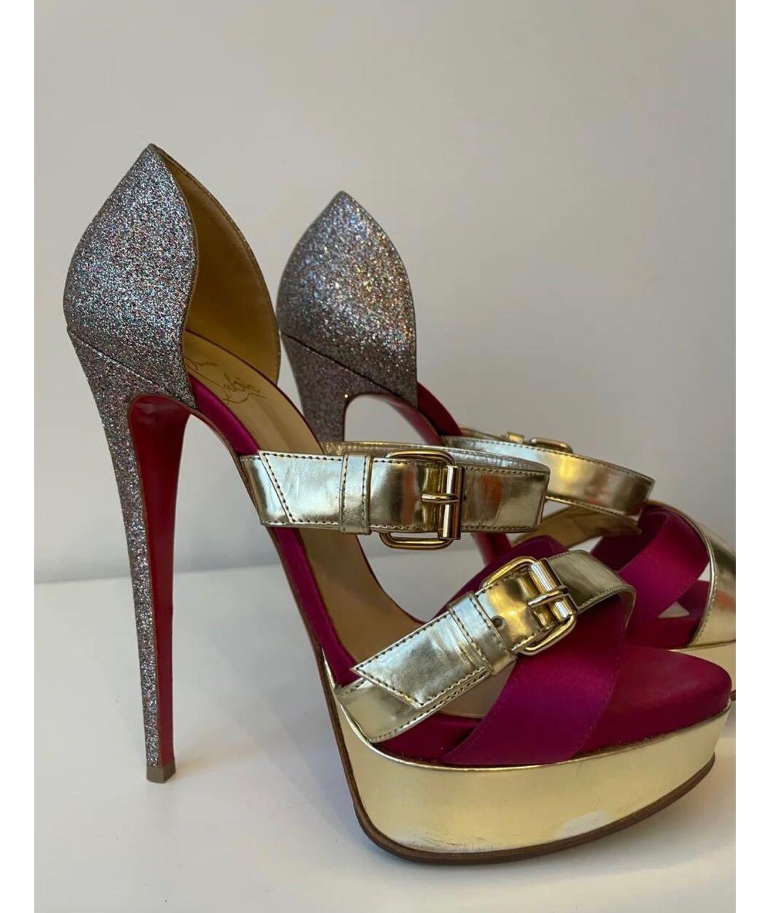 CHRISTIAN LOUBOUTIN Мульти босоножки, фото 8