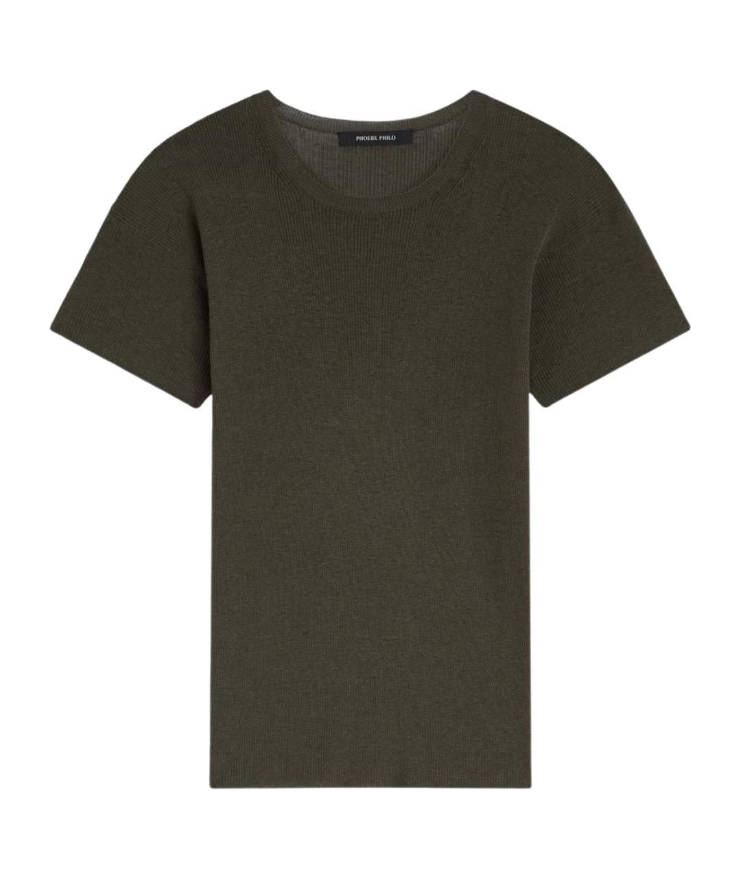 PHOEBE PHILO Зеленая футболка, фото 1