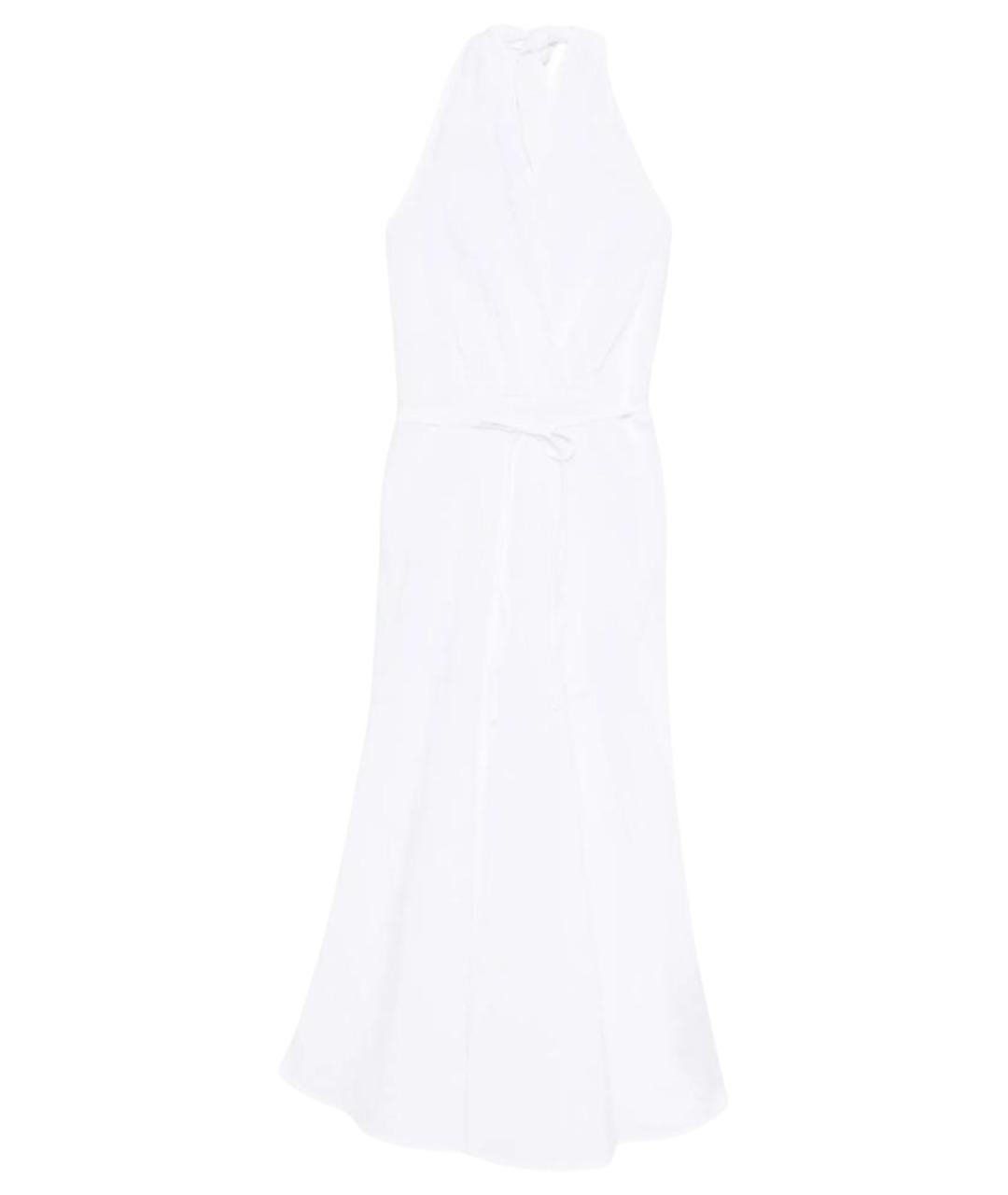 120% LINO Белое льняное повседневное платье, фото 1