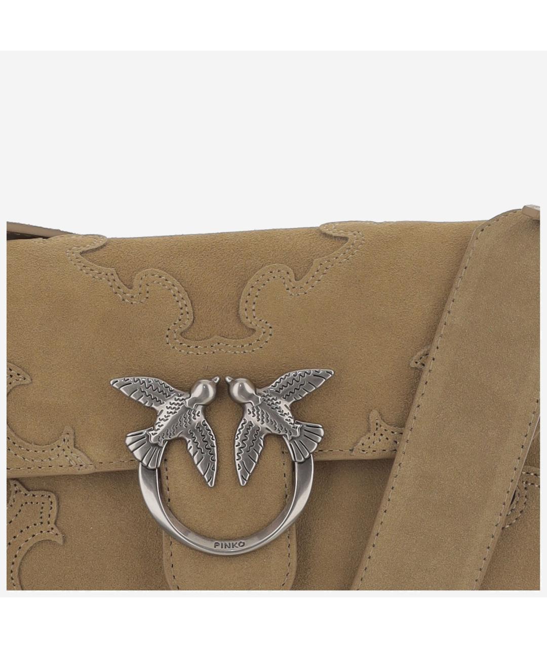 PINKO Замшевая сумка через плечо, фото 4