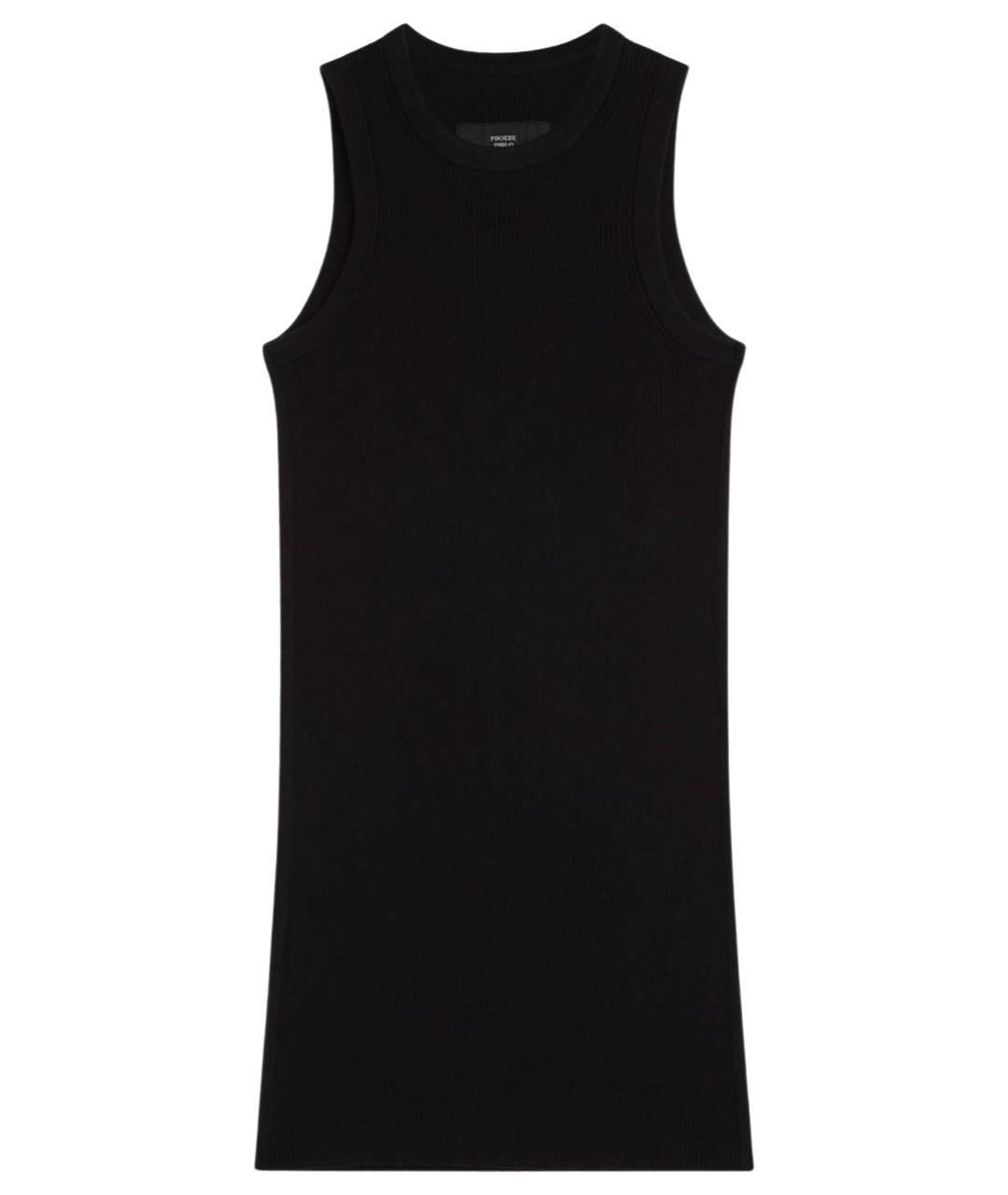 PHOEBE PHILO Черная хлопковая майка, фото 1