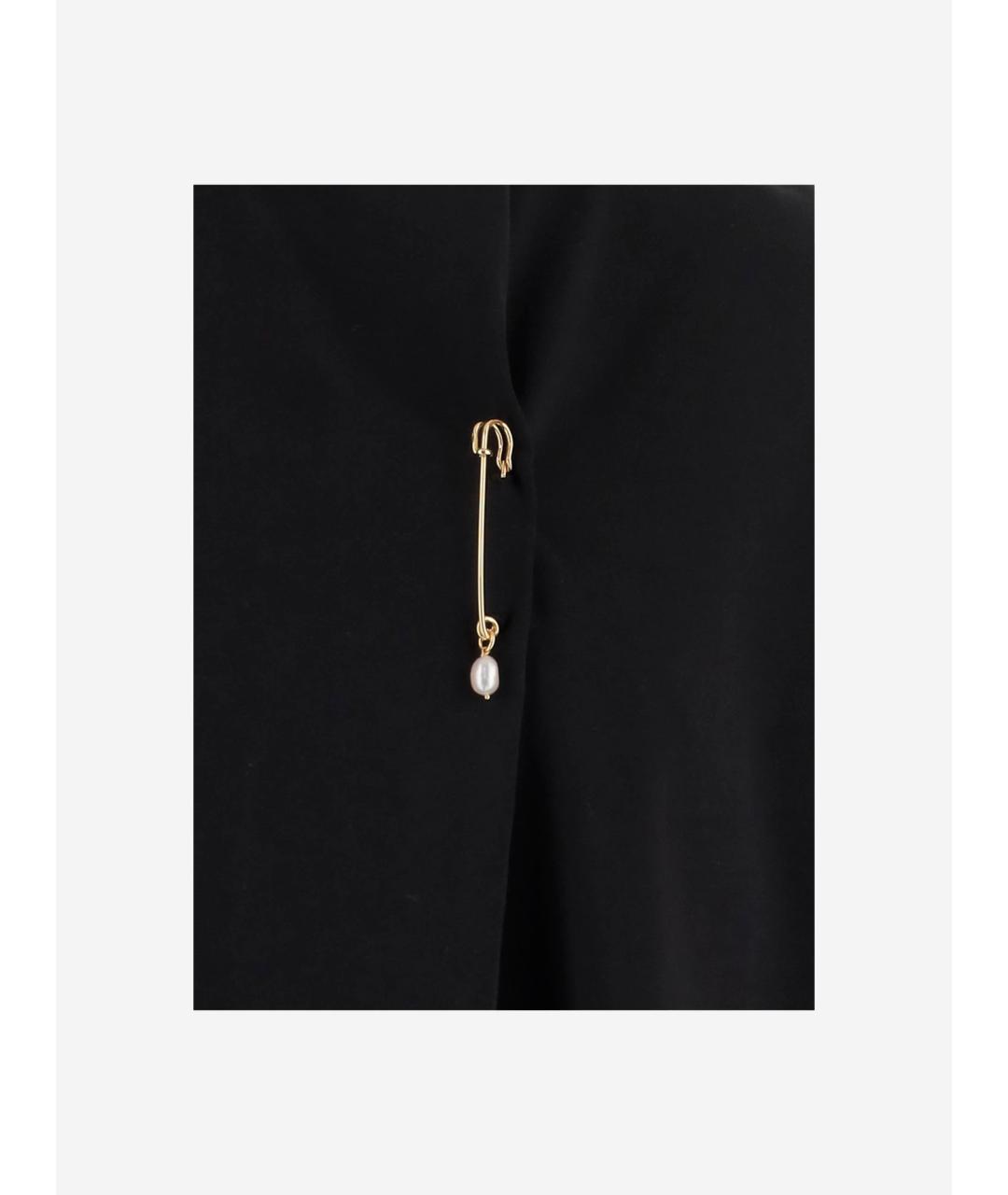 Carven Черная хлопковая футболка, фото 3