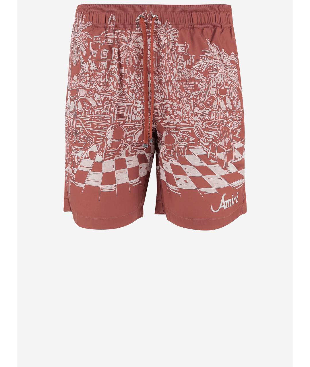 AMIRI Красные полиэстеровые плавки, фото 4