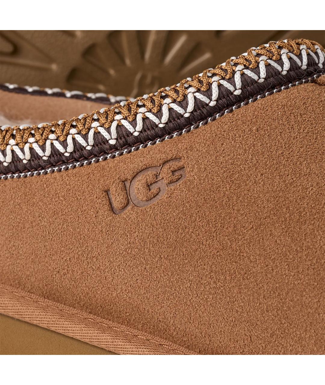UGG AUSTRALIA Бежевые замшевые низкие ботинки, фото 5