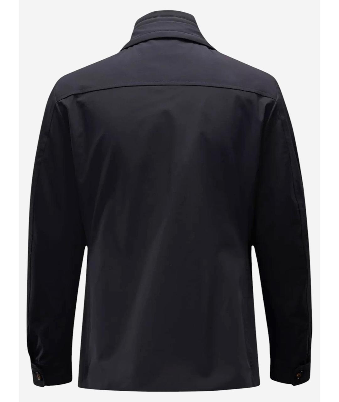 MOORER Синее полиамидовое пальто, фото 2