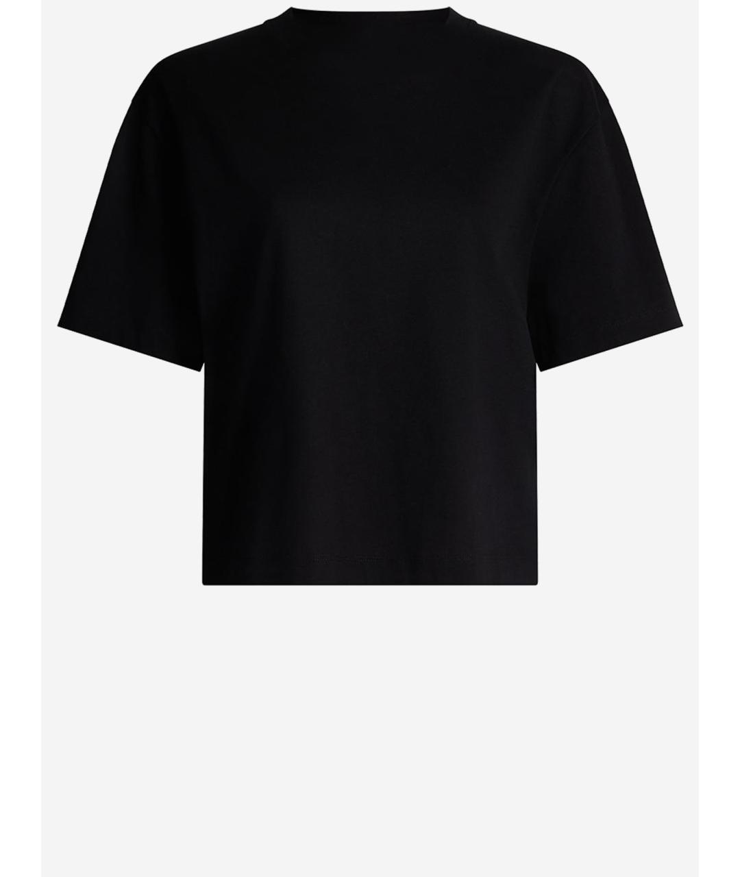 PATOU Черная хлопковая футболка, фото 2