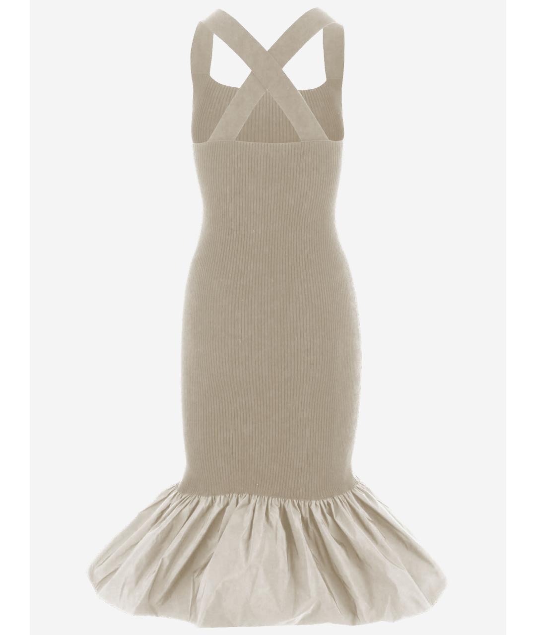 PATOU Бежевое хлопковое платье, фото 2