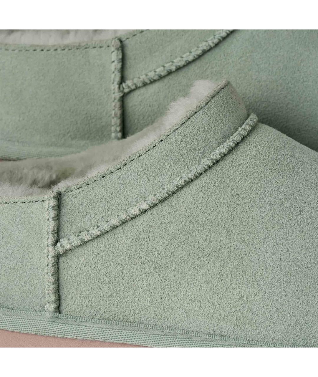 UGG AUSTRALIA Зеленые нубуковые ботинки, фото 4