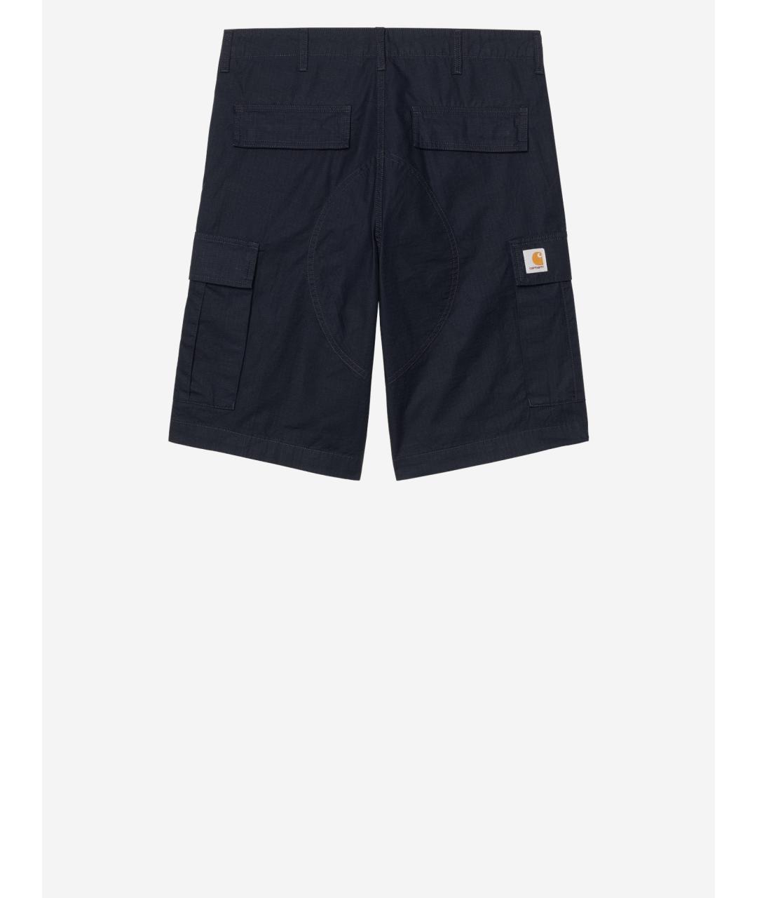 CARHARTT WIP Темно-синие хлопковые шорты, фото 2