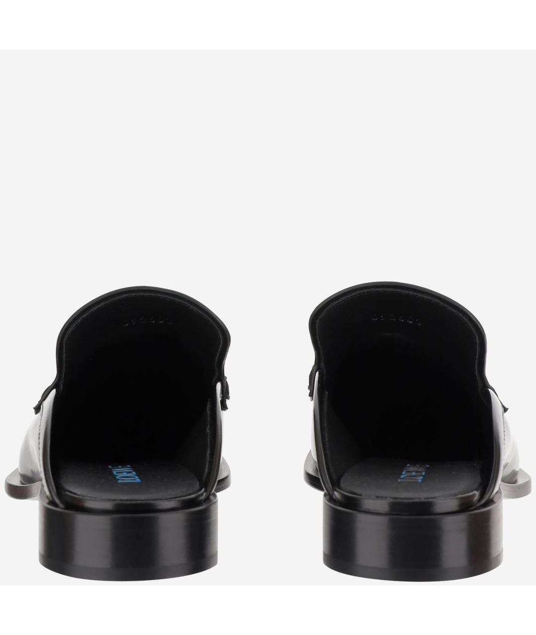 LOEWE Черные кожаные мюли, фото 4