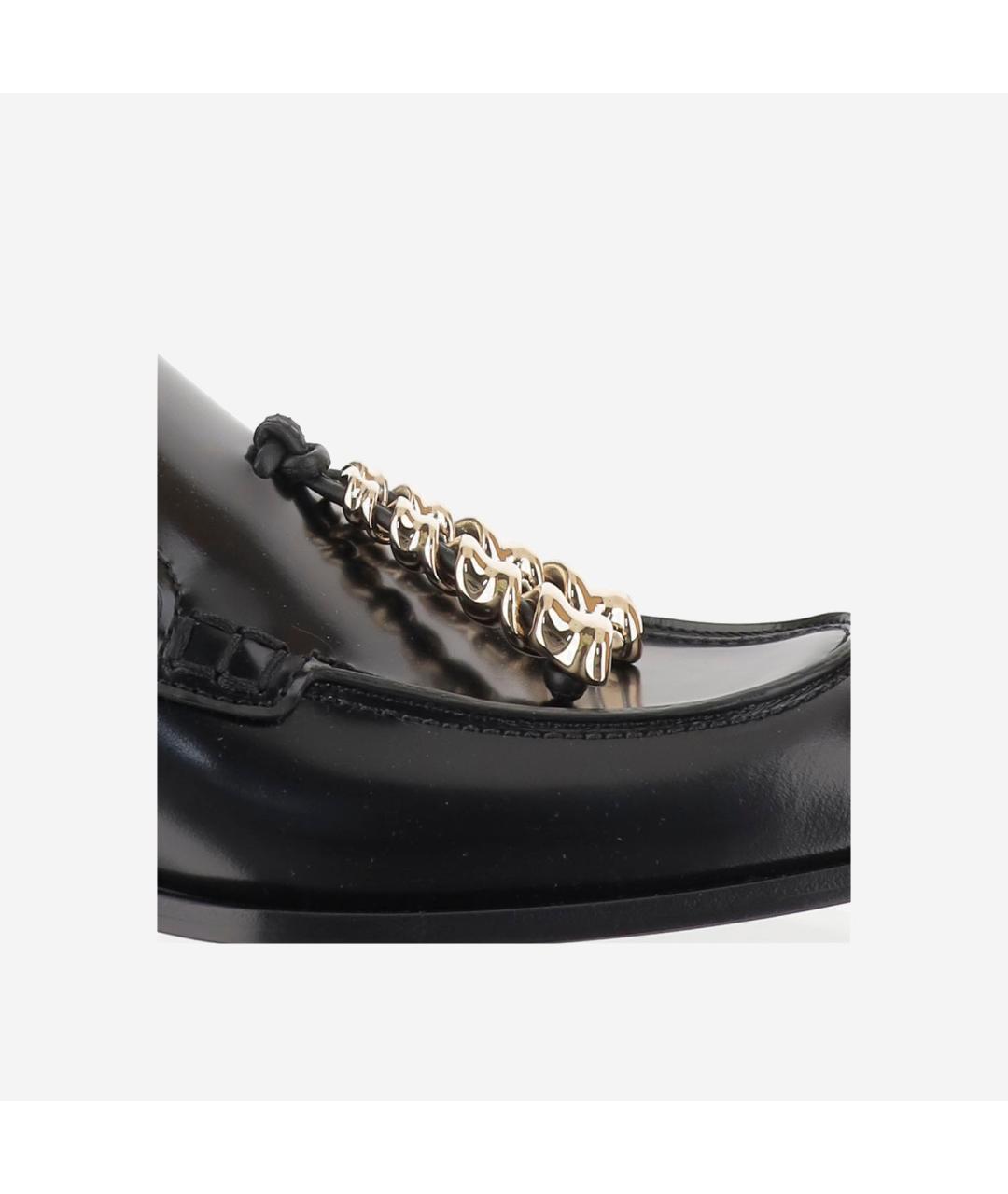 LOEWE Черные кожаные мюли, фото 5