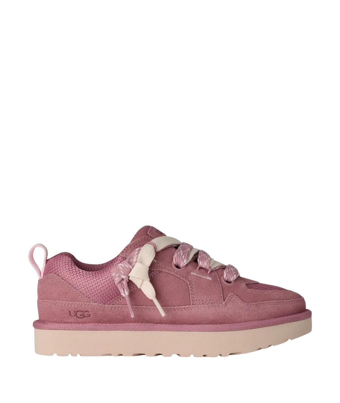 UGG AUSTRALIA Розовые нубуковые кроссовки, фото 1