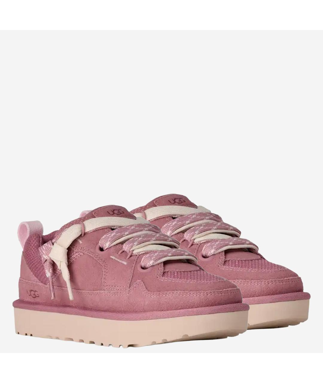 UGG AUSTRALIA Розовые нубуковые кроссовки, фото 2