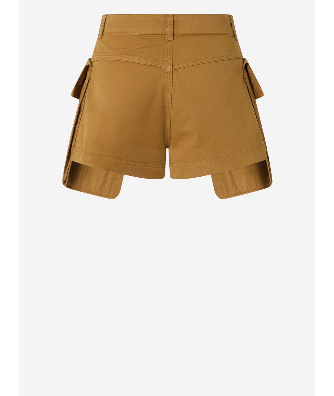 PINKO Коричневые хлопковые шорты, фото 2