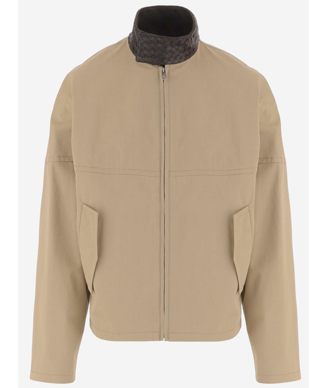 BOTTEGA VENETA Бежевая хлопковая куртка, фото 1
