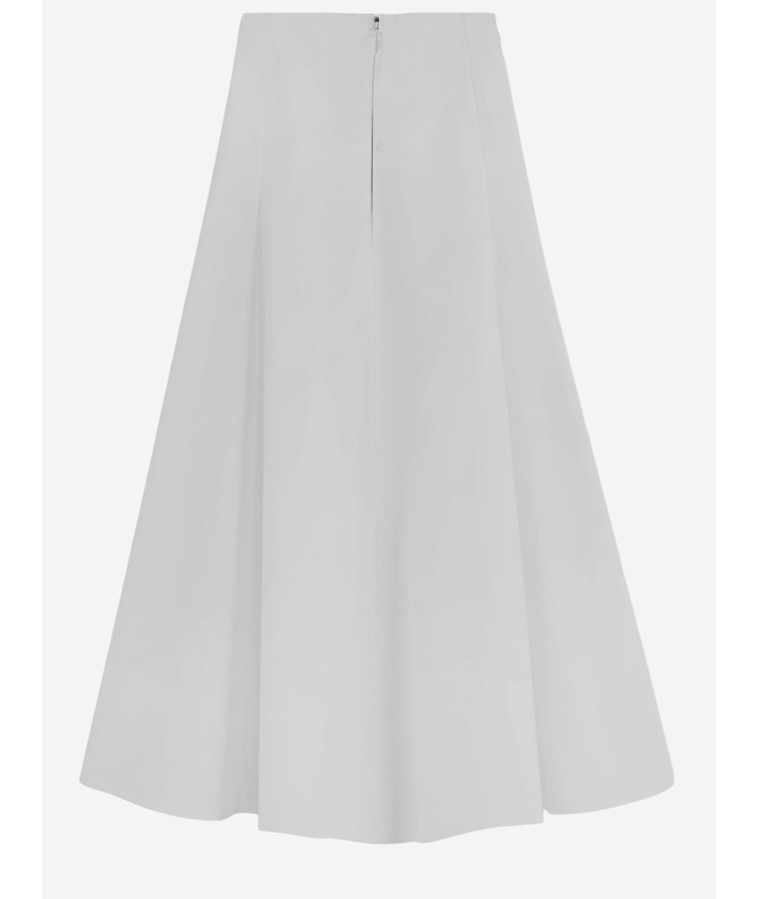 JACQUEMUS Белая хлопковая юбка миди, фото 2