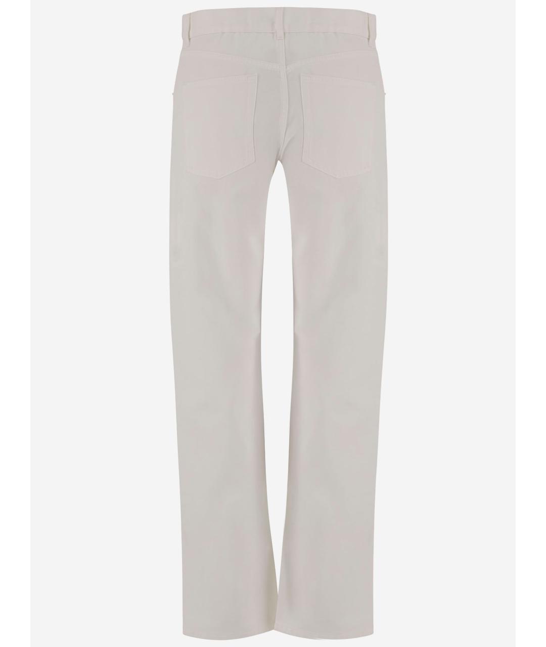 PHOEBE PHILO Бежевые хлопковые прямые джинсы, фото 2