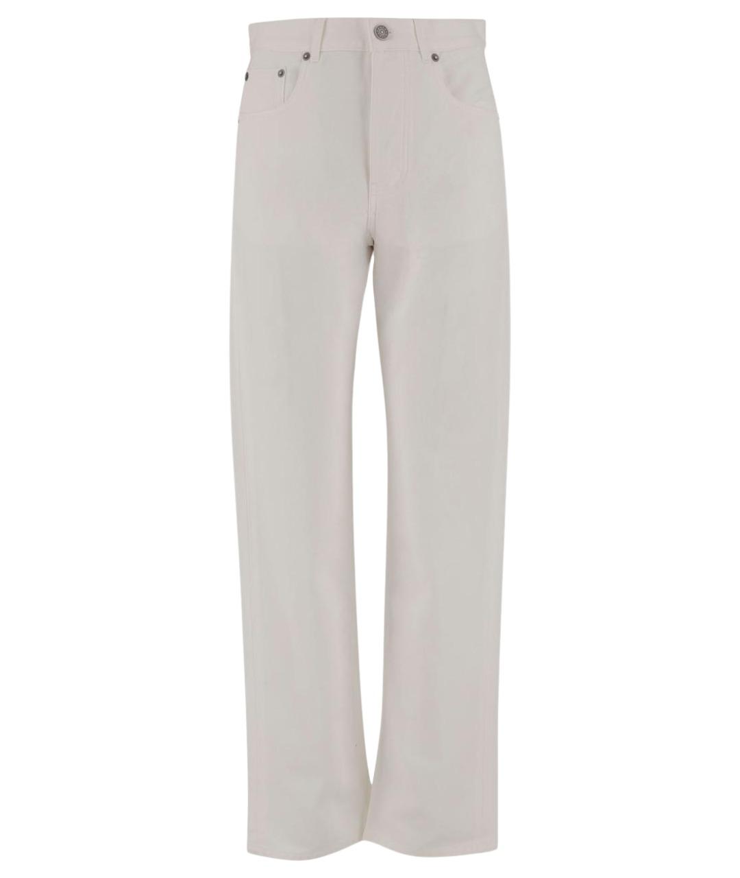 PHOEBE PHILO Бежевые хлопковые прямые джинсы, фото 1