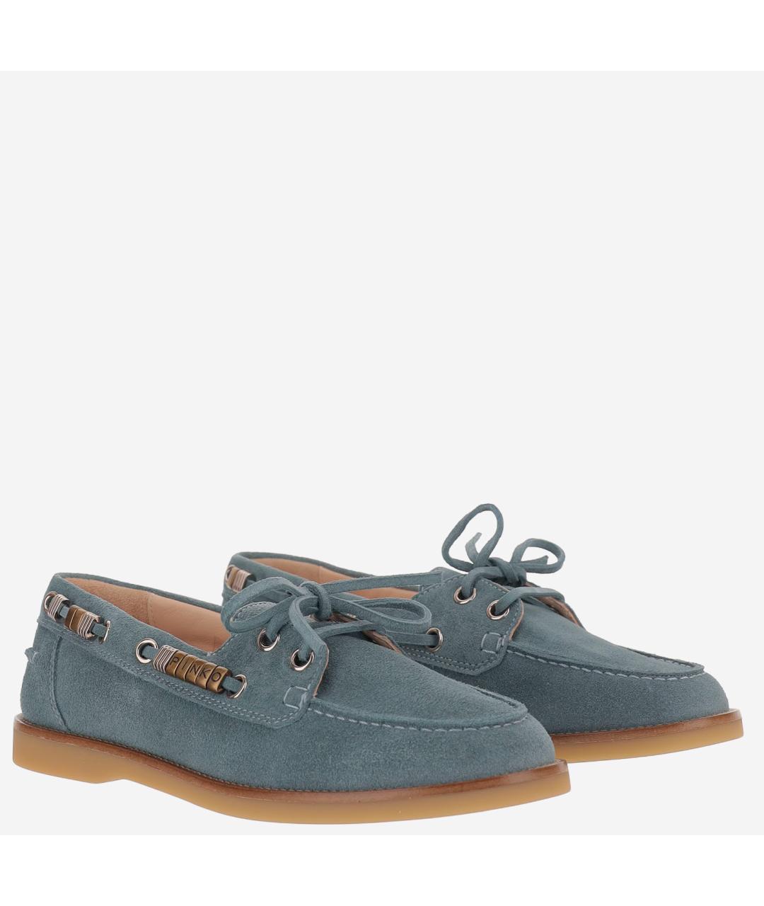 PINKO Синие замшевые лоферы, фото 3