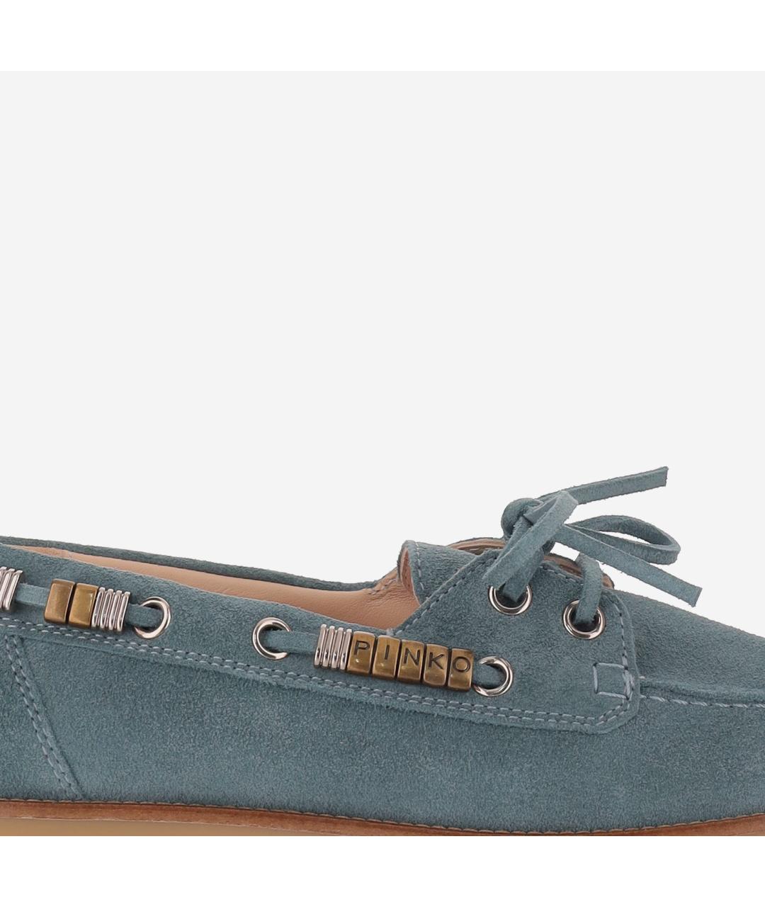 PINKO Синие замшевые лоферы, фото 5