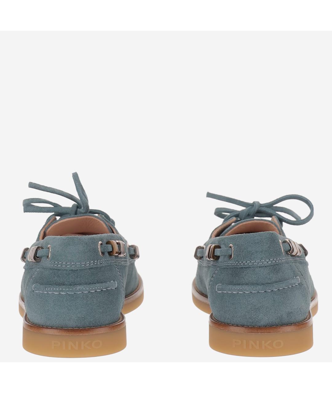 PINKO Синие замшевые лоферы, фото 4