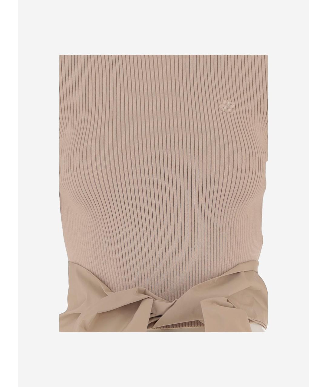 PATOU Бежевый хлопковый джемпер / свитер, фото 3