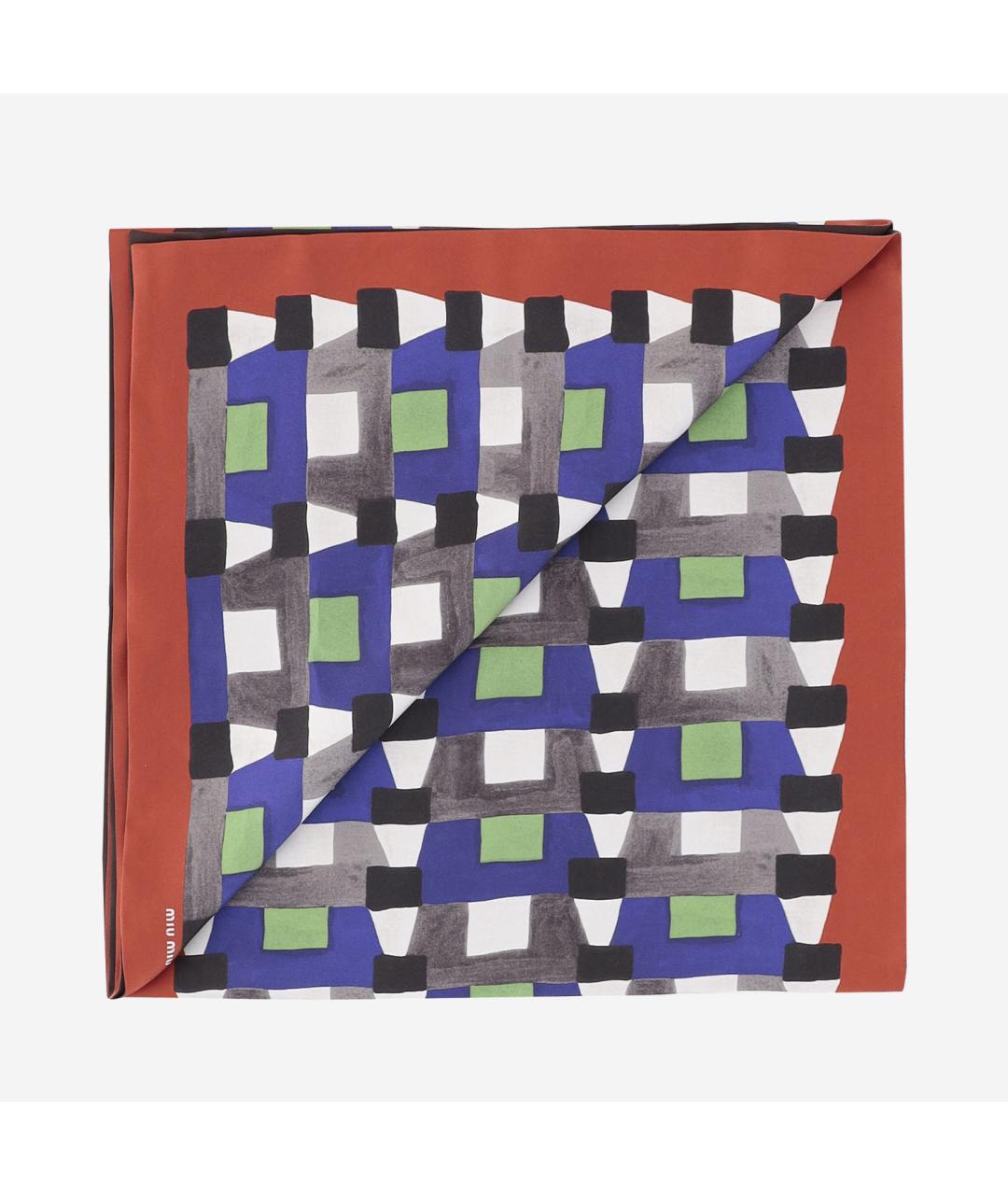 MIU MIU Мульти шелковый шарф, фото 3