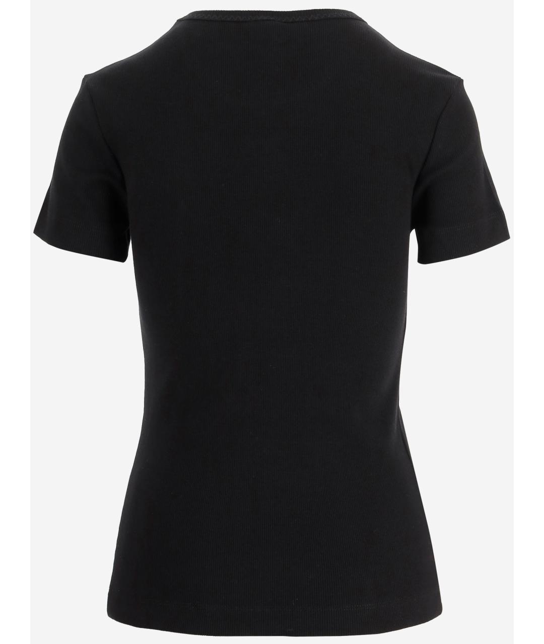 PINKO Черная хлопковая футболка, фото 2