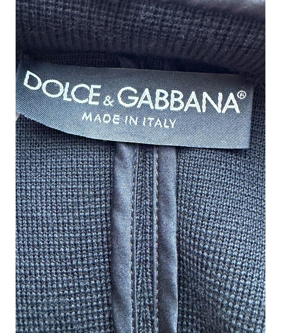 DOLCE&GABBANA Черный шерстяной кардиган, фото 8