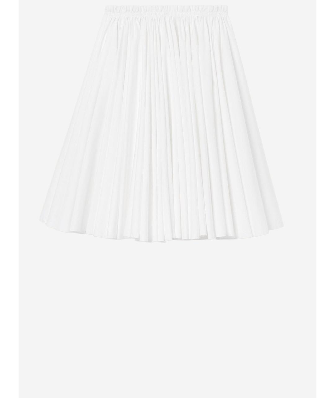 Ami Paris Белая хлопковая юбка мини, фото 2