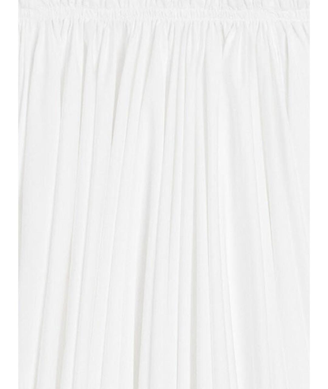 Ami Paris Белая хлопковая юбка мини, фото 3